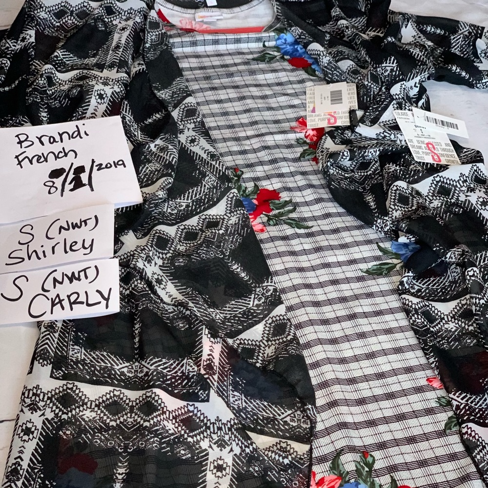 Stunning plaid with floral S Carly and S Shirley